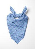 Bandana Dog feet Blue (L)