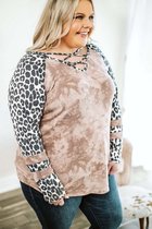 Trui Top Dames - Luipaard - Maat XXXXXL/5XL