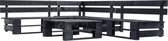 Medina 4-delige Loungeset pallet hout zwart