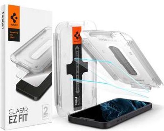 Spigen - Apple iPhone 13/13 Pro Tempered Glass Met Montage Frame EZ FIT - 2  Stuks | bol.com