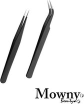 Mowny Beauty - wimper pincet - roze - tweezers - pincetset - wimperextensions pincetten