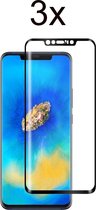 Huawei Mate 20 Lite Screenprotector - Beschermglas Huawei Mate 20 Lite Screen Protector Glas - Full Cover - 3 stuks