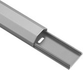 Kabelgoot - Aluminium - Zilver - 3.3 x 1.8 cm - Allteq