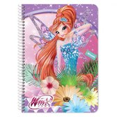 notitieboek Winx meisjes B5 paars 60 pagina's