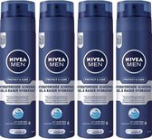 Nivea Men Protect & Care Hydraterende Scheergel - Multi Pack - 4 x 200 ml