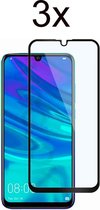 Huawei P Smart 2019 Screenprotector - Beschermglas Huawei P Smart 2019 Screen Protector Glas - Full Cover - 3 stuks