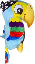 knuffelpapegaai junior 25 cm pluche blauw