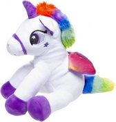 eenhoornknuffel Rainbow meisjes 19 cm pluche wit