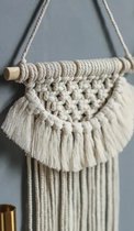 macrame muurdecoratie 44 x 20 cm