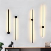 Dakta® Moderne Wandlamp | Zwart | 60 CM | LED  Lamp | Muur Lampen