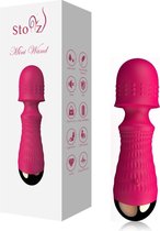 Stoyz Mini Wand Massager & Vibrator - G-Spot & Clitoris Stimulator - Voor Vrouwen & Koppels - Fluisterstil - Roze