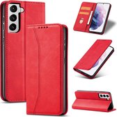 Hoesje voor Samsung Galaxy S21 Plus Book case hoesje - Flip cover - Wallet case voor S21 Plus - Hoesje met pasjes - Rood