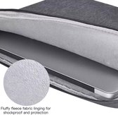 Laptop Sleeve voor HP Omen - met zijvak - hoes - spatwaterbestending - Extra bescherming 13,3 inch Met Ritssluiting - extra accessoiresvak - Universeel ( Donkergrijs )