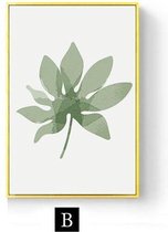 Nordic Abstracte Planten Bladeren Print Poster Wall Art Kunst Canvas Printing Op Papier Living Decoratie 60X100cm Multi-color