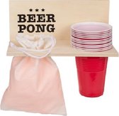Beer Pong Shelf with 12 cups + 12 balls - Bierpong - Beer pong set - Bierpongset - Drankspel