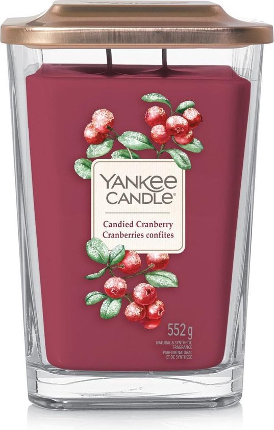 Yankee Candle Elevation Large Geurkaars - Candied Cranberry