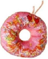 knuffel donut junior 15 cm pluche roze