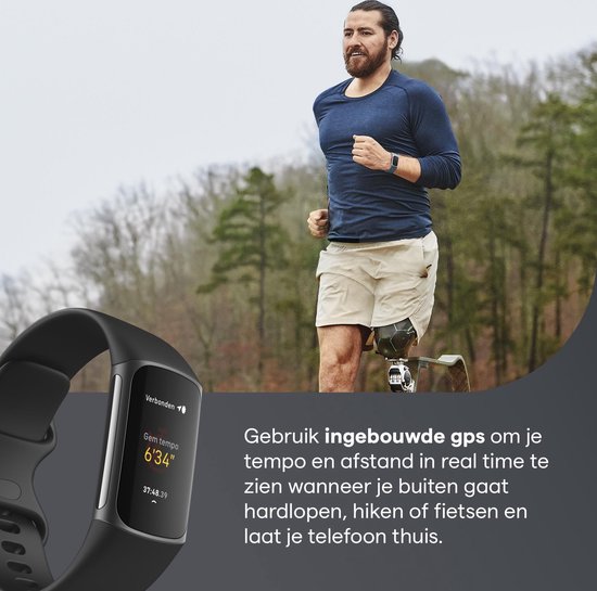 Fitbit Charge 5 - Activity Tracker - horloge met stappenteller - Zwart - Fitbit