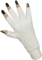 Roeckl Vingerloze handschoenen van echte lamswol in beige online kopen | P&C