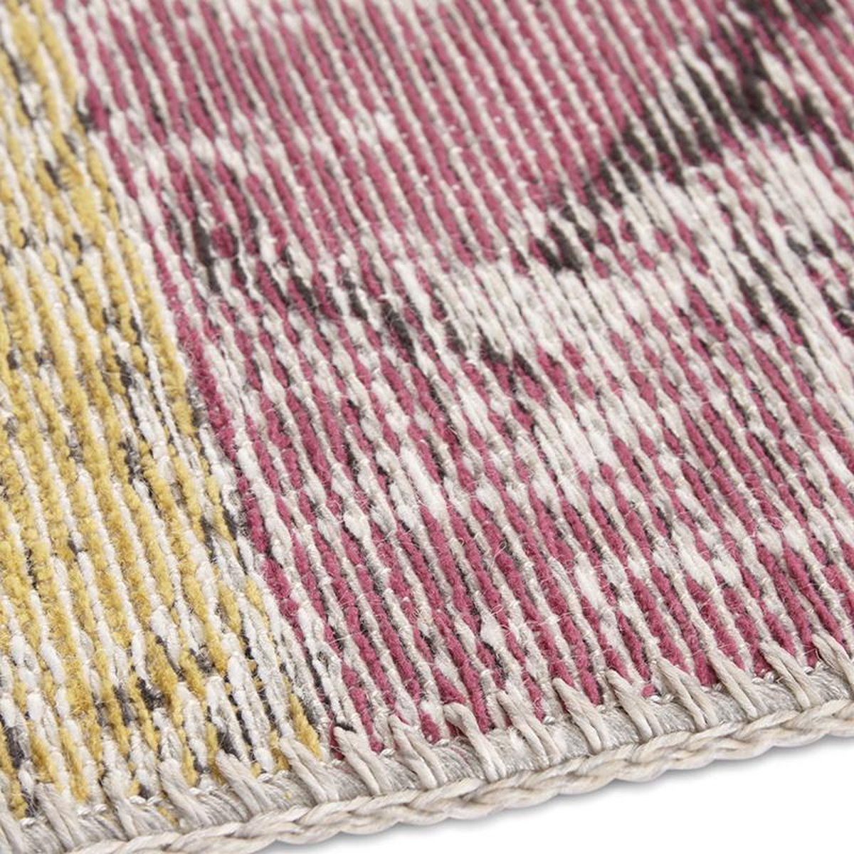 Tapis tissé plat Toulon Elle Decor - crème / multicolore 120x170 cm