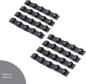 1+1 GRATIS- kabel clips- 2x20 stuks- kabelhouder-kabel organiser- kabelclips zwart- kabelclip auto- kabelclip- auto kabel- kabelklem- zelfklevend- zwart