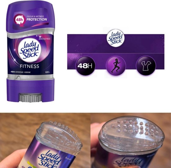 Lady Speed Stick Fitness Deodorant Gel Stick 24H Zweet Bescherming