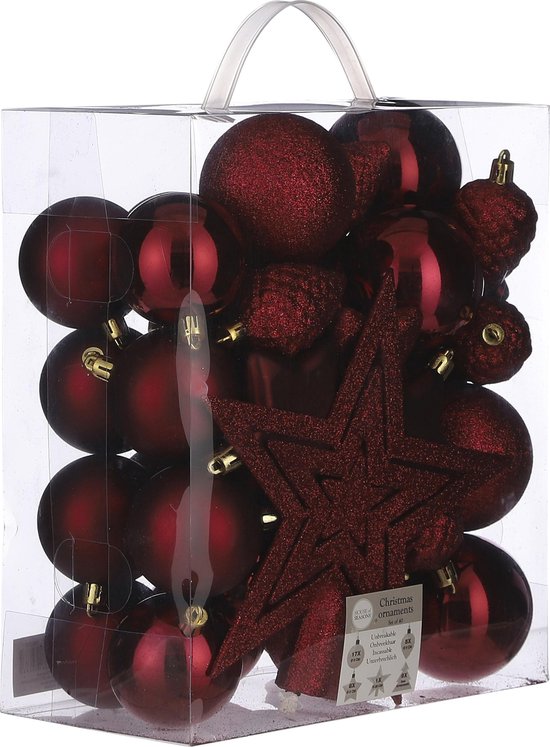 House of Seasons Kerstboom Decoratie Onbreekbaar - 40 Stuks - | bol.com