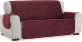 Velvet Quilt - Bankbeschermer - 160cm breed - Rood - Soft Touch - Anti-slip onderkant