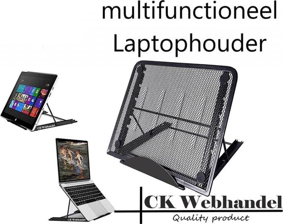 Melodieus opgroeien haai Universele Ergonomische Laptop Standaard 10-17''inch - Laptop Houder -  Tablet... | bol.com