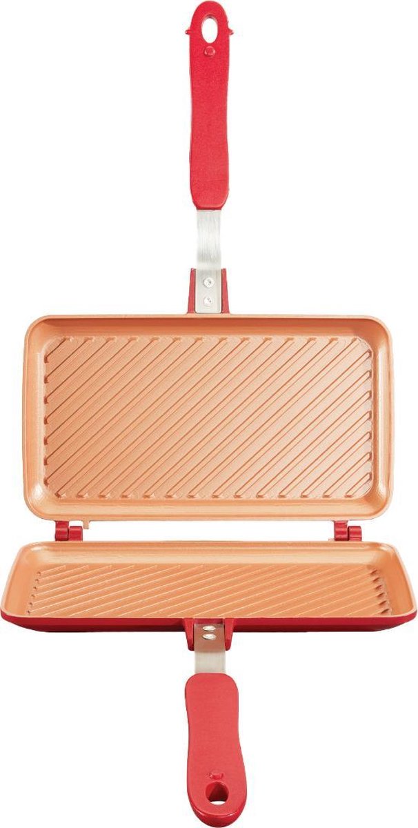 Red Copper Flipwich Grill Pan