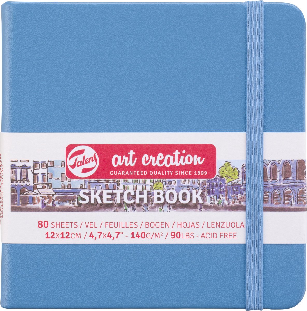 Schetsboek Talens Art Creation blauw 12x12cm 140gr 80vel - Art Creation