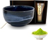 Luxe - Matcha set - 4 delig - Theeset - Matcha - Thee set - Matcha thee - Matcha poeder - Matcha kom - Matcha klopper - Matcha lepel - Cadeau - Thee cadeau - Thee pakket - Verjaard