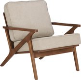 Casa Vivante Dean Fauteuil - L71,5 x B91 x H80 cm - Beige