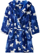 Hatley Jongens Badjas Silhouette Pups Blue