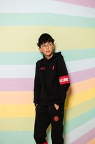 Malelions Junior Sport Captain Hoodie - Black/Red - 6 | 116