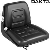 Dakta® Verstelbare Stoel | voor Heftruck / Tractor / Trekker / Maaimachine | Universeel | Zwart