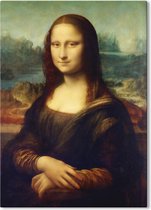 Canvas Schilderij Mona Lisa - Leonardo da Vinci - 50x70 cm