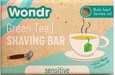 WONDR shaving bar - Green tea - gevoelige & droge huid - verzorgend - voor hem&haar - 80g
