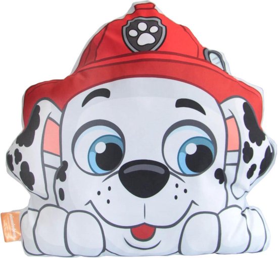 Sierkussen - Paw Patrol Marshall - Wit En Rood