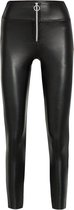 Legging Fantasie fashion | lederlook | zwart | YM