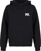 MR & MRS couple hoodies zwart (MR- maat XXL) | Matching hoodies | Koppel hoodies