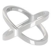 iXXXi Jewelry single ring Francis zilverkleurig staat - Maat 18