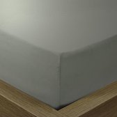 Hoeslaken Katoen Grijs 90x220 + 30cm