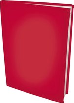 Rekbare boekenkaften A4 - Rood - 4 stuks
