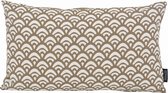 Waves Taupe Long Kussenhoes | Katoen/Polyester | 30 x 50 cm | Beige