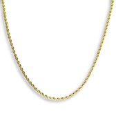 Futuro Jewellery - Rope - gouden ketting - 18 karaat verguld - roestvrij staal - 3 mm