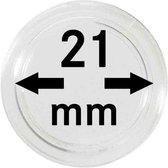 Lindner Hartberger muntcapsules Ø 21 mm (10x) voor penningen tokens capsules muntcapsule