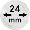 Afbeelding van het spelletje Lindner Hartberger muntcapsules Ø 24 mm (10x) voor penningen tokens capsules muntcapsule