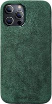 iPhone 12 & 12 Pro - Alcantara Case- Midnight Green