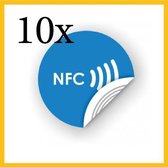 NFC tag stickers 10 stuk rond voor Iphone en Android. RFID NFC stickers. Reclame stickers